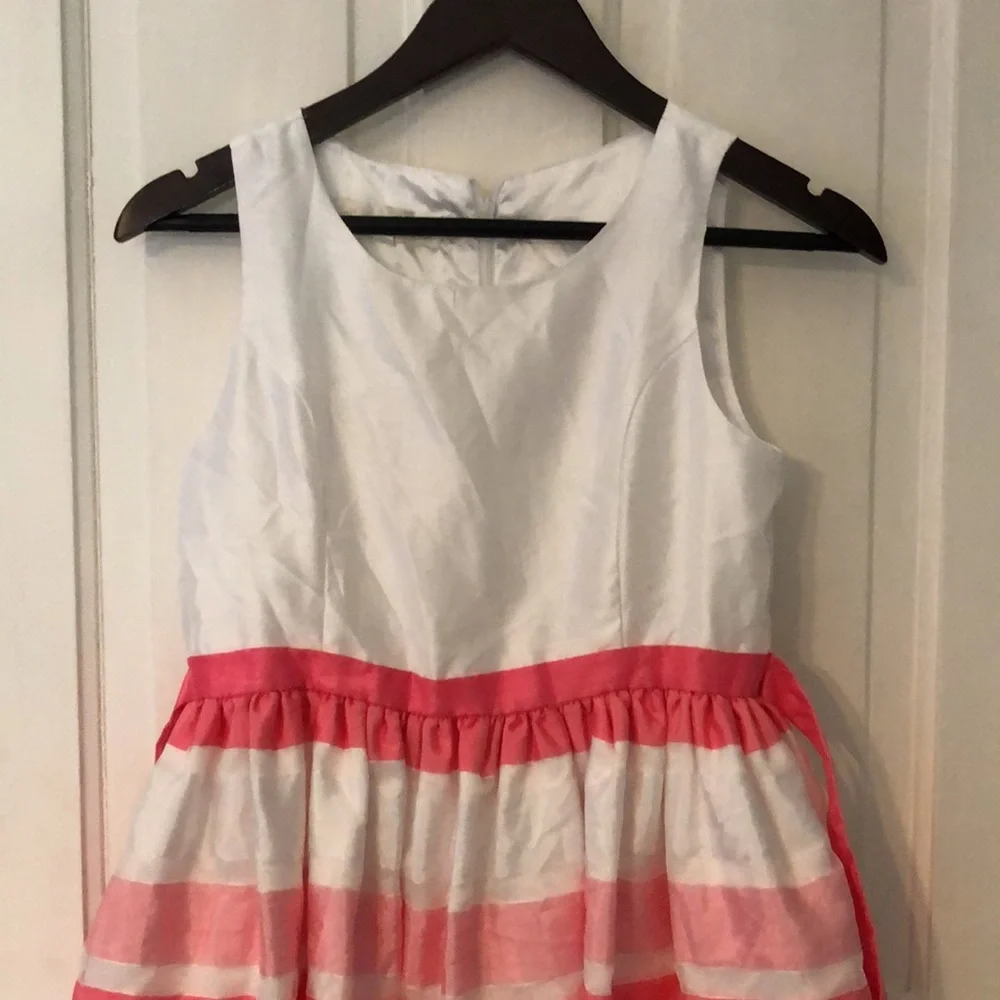 🐇🐣Easter Dress EUC Big girls pink and white dress with removable sweater - Picture 4 of 6